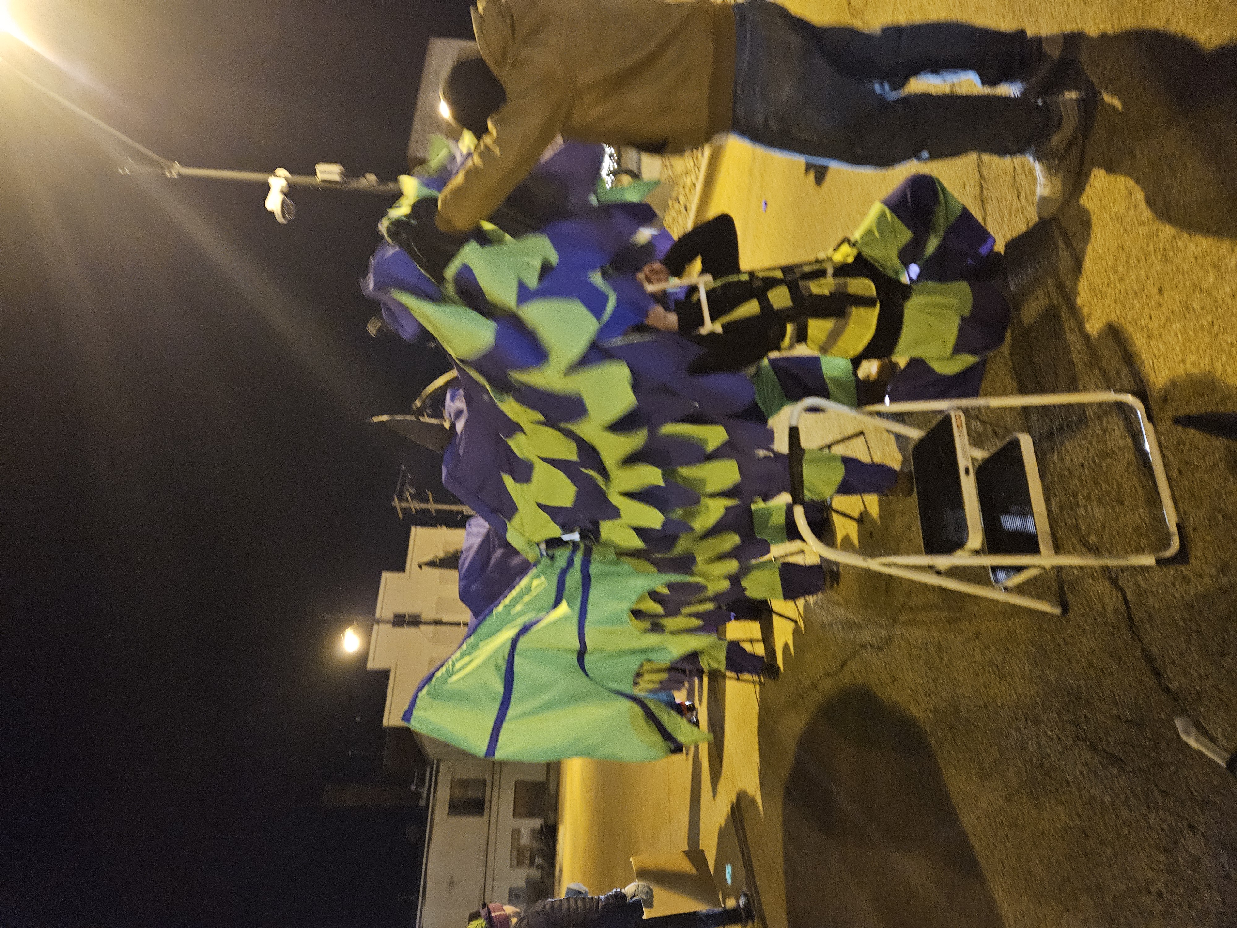 Gertie and her crew in the 2024 Champaign Parade of Lights